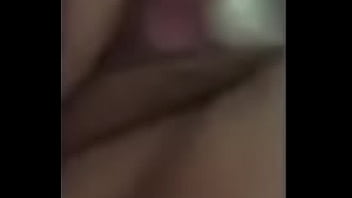 Wife with glass dildo