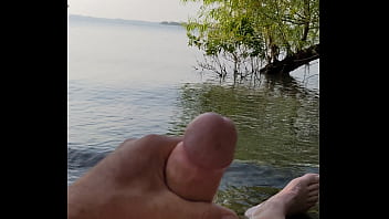 Being naughty at the lake