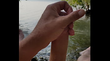 Being naughty at the lake