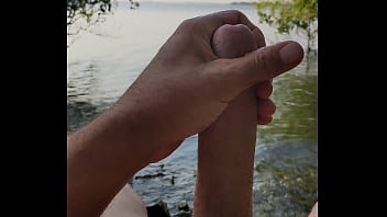 Being naughty at the lake