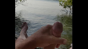 Being naughty at the lake