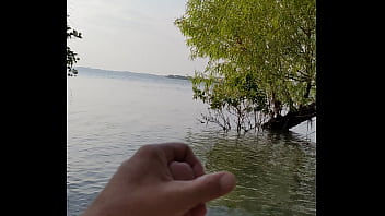 Being naughty at the lake