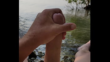 Being naughty at the lake