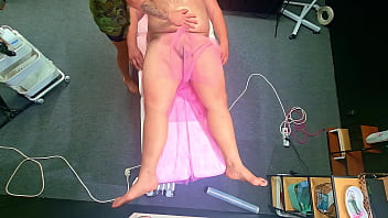 He Fell Off The Massage Bed Then She Make Happy Ending For Him thumbnail