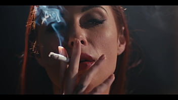 Redhead smoking cigarette sexy babe with pink pussy audrey reid giving the hottest blowjob
