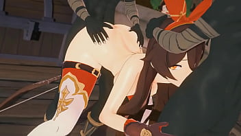 Amber takes two cocks at once 4odm