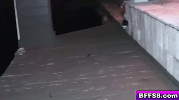 Camper gals feasting on one big cock