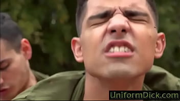 Latino Military Men Bareback In Public thumbnail