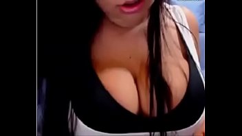 Massive boobs and areola shown on cam