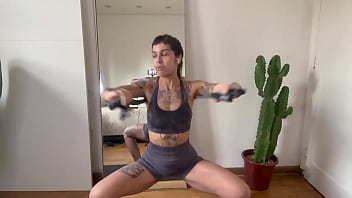 Exercising with warm up and stretch training