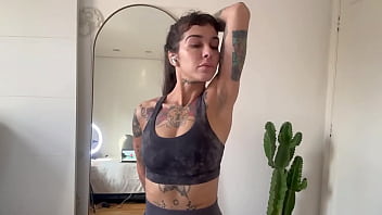 Exercising with warm up and stretch training