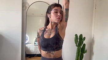 Exercising with warm up and stretch training