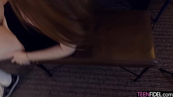 Putting her mouth and pussy to work in order to drain every drop into her