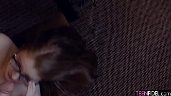 Putting her mouth and pussy to work in order to drain every drop into her Putting her mouth and pussy to work in order to drain every drop into her