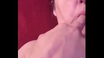 My pregnant ex mrs fingering herself then licking her fingers clean