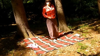 Sex action in the public park valentina