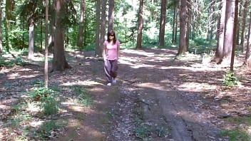 Sex action in the public park valentina