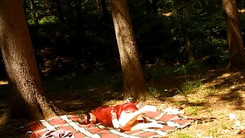 Sex action in the public park valentina