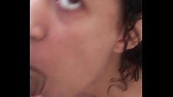 When getting ready for her friend jade gives her husband a treat