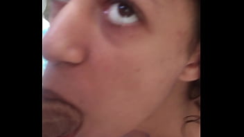 When getting ready for her friend jade gives her husband a treat