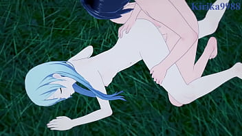 Yoisaki kanade short hair long hair intense sex project sekai hentai