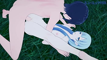 Yoisaki kanade short hair long hair intense sex project sekai hentai