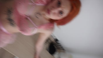 Step sis moans during back massage and ends up riding me wild