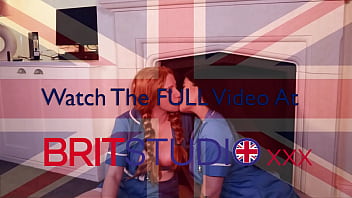 Two british nurses drop to their knees and suck dick