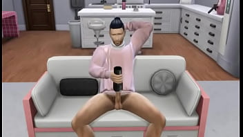 Gay asian plays with himself on couch Gay asian plays with himself on couch
