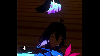 A girl sucking a desktop player off