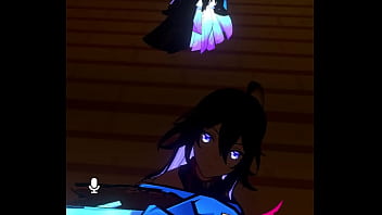 A girl sucking a desktop player off