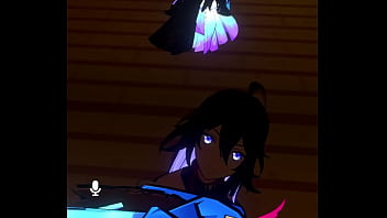 A girl sucking a desktop player off