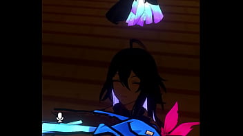 A girl sucking a desktop player off