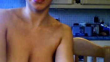 Hot girl shows her tits on web