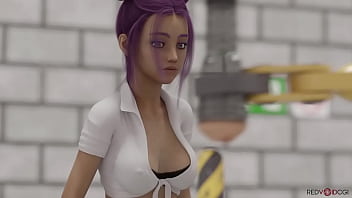 All the way through by redvoidcgi dick girl fucked by a huge pole until it comes out the other side