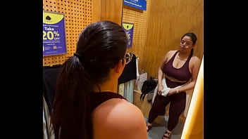 Try on haul chubby latina dani valentina strips down in dressing room