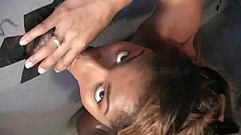 Hottie sucks and fucks black cock for cusmhot at gloryhole 11