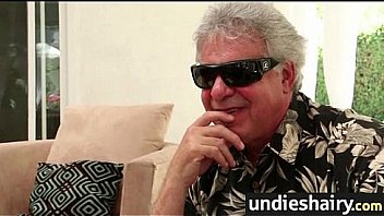 Hot babe in sexy undies and hairy pussy 8