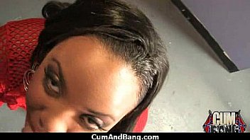 Black girl sucks many white cocks in redneck group 2