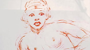 Retro erotic drawings