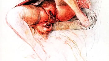 Retro erotic drawings