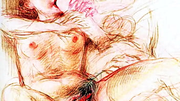 Retro erotic drawings