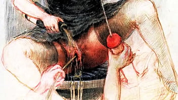 Retro erotic drawings