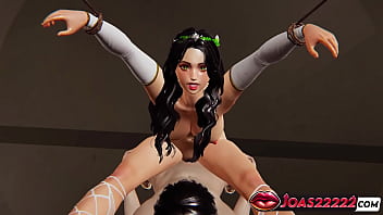 Naga sexy angel in hentai missionary sex standing wall anal doggy style and intense tied pose hard sex with cum inside tight pussy a lot of sperm in honey select 2