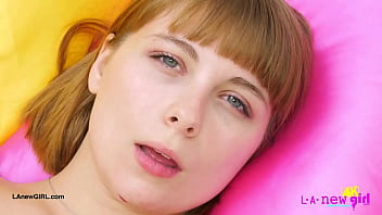 Radiant blonde beauty naked close up