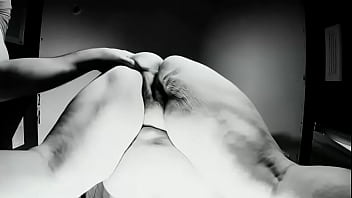 Four fingers and a wet pussy b&w