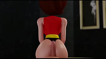 Mulher elástica se divertindo um pouco