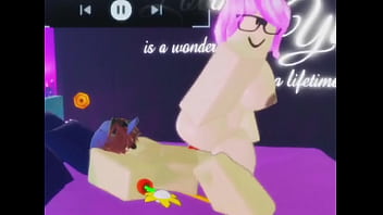 Puta de cabello morado follada