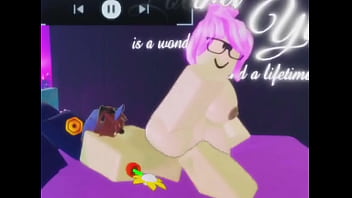 Puta de cabello morado follada