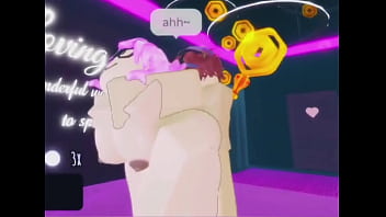 Puta de cabello morado follada